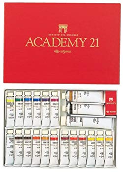 【中古】【非常に良い】クサカベ 油絵具 専門家用 油絵具セット 21色セット アカデミー21 20ml 2mvetro