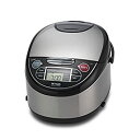 【中古】Tiger JAX-T10U-K 5.5-Cup (Uncooked) Micom Rice Cooker with Food Steamer & Slow Cooker Stainless Steel Black by Tiger Corporation