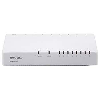 【中古】【非常に良い】BUFFALO Giga対応 プラスチック筺体 AC電源 8ポート ホワイト スイッチングハブ LSW5-GT-8EP/WH 【中古】【非常に良い】BUFFALO Giga対応 プラスチック筺体 AC電源 8ポート ホワイト スイッチングハブ LSW5-GT-8EP/WH