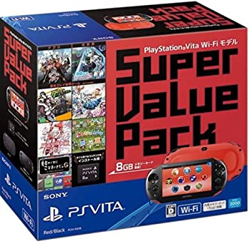 【中古】PlayStation Vita Super Value Pack Wi-Fiモデル レッド/ブラック【メーカー生産終了】
