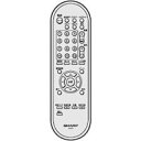 【中古】シャープ液晶テレビ(AQUOS)純正リモコン GA619WJSA(0106380233)