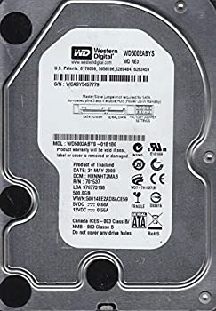 【中古】wd5002abys-01b1b0、DCM hhnnht2mab、Westernデジタル500?GB SATA 3.5ハードドライブ