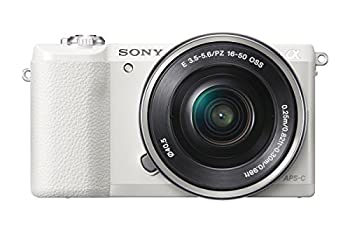 yÁzSony Alpha a5100 16-50mm Mirrorless Digital Camera with 3-Inch Flip Up LCD (White) by Sony