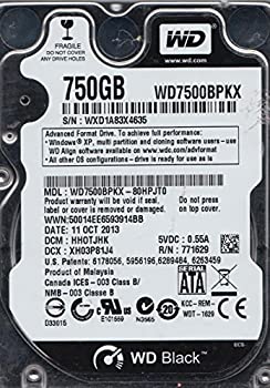 【中古】【非常に良い】wd7500bpkx-80hpjt0、DCM hhotjhk、Westernデジタル750?GB SATA 2.5ハードドライブ
