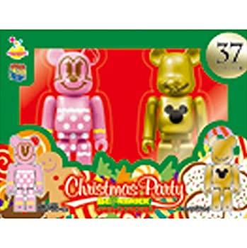 【中古】【非常に良い】Disney Christmas Party BE@RBRICK ペアボックス賞37ミニーマウスジンジャーク..