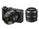【中古】【非常に良い】Nikon ミラーレス一眼 Nikon1 J5 ダブルズームキット ブラック J5WZBK