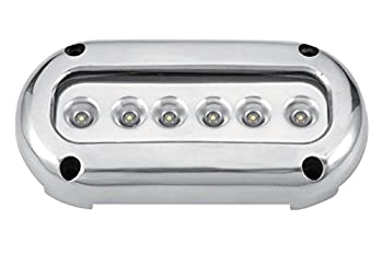 【中古】(未使用・未開封品)Pactrade Marine Underwaterライト超明るいLEDステンレススチールサーフェスマウント、ホワイト