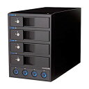 【中古】センチュリー 独立電源スイッチ搭載 eSATA接続x4HDDケース 「裸族のカプセルホテル eSATA x4」 CRCH35E4IS