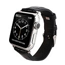 【中古】【非常に良い】GAZE Apple Watch 42mm用バンド Black Croco 本革 アップルウォッチ ベルト series1 series2 series3対応【日本正規代理店品】(2)