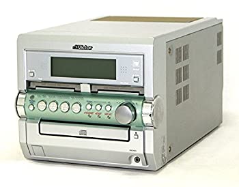 【中古】Victor ビクター JVC CA-UXW5-S シルバー マイクロコンポーネントMDシステム UX-W5-Sのセンターユニット（CD/ダブルMD/カセット/チューナー/アン