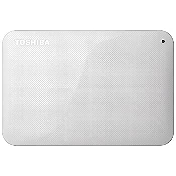 【中古】【非常に良い】東芝 USB3.0接続 ポータブルハードディスク 500GB（ホワイト）CANVIO BASICS（HD-ACシリーズ） HD-AC50GW