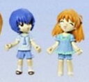【中古】【非常に良い】新世紀エヴァンゲリオン トリコレ!DX 可動レイ&アスカ (ブルー服Ver) 2種 バンダイ