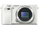 【中古】【非常に良い】ソニー SONY ミラーレス一眼 α6000 ボディ ホワイト