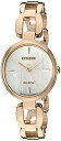 yÁz(gpEJi)V`Y Citizen Women's 'Eco-Drive L' Quartz Stainless Steel and Gold Dress Watch(Model: EM0423-56A) [sAi]