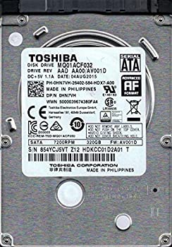 【中古】【非常に良い】MQ01ACF032 AAD AA00/AV001D PHILIPPINES Toshiba 320GB [並行輸入品]