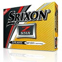 【中古】(未使用・未開封品)SRIXON(スリクソン) ゴルフボール Z-Star Z-Star (ゼットスター) ゴルフボール 3ピース構造 2017 年モデル (1ダース) 並行輸入 ホワイト 3ピ