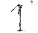 【中古】(未使用・未開封品)Manfrotto 一脚 XPROフルードビデオ一脚 フルード雲台MVH500AH相当品付属 アルミニウム MVMXPRO500