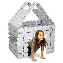【中古】(未使用・未開封品)FortボードグレーPrimeパック90?Piece Fort Buildingキットand construction toy
