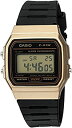 【中古】【非常に良い】CASIO メンズ クラシック クォーツ メタル&樹脂製カジュアル腕時計 ブラック (モデル: F-91WM-9ACF)。