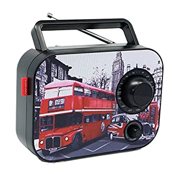 【中古】太知ホールディングス ラジオ ブラック 幅18.5×奥行8.5×高さ13cm