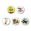 【中古】【非常に良い】アメリカンキャラクター缶バッチ 5個セット H【並行輸入】