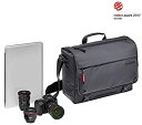 【中古】Manfrotto メッセンジャーバッグ Manhattanコレクション 8.3L スピーディー10 12インチPC収納可 三脚取り付け可 レインカバー...