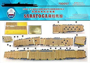【中古】1/700 米海軍空母 サラトガ 1945用木製甲板