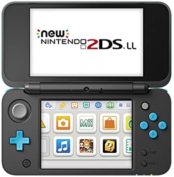 【中古】(未使用・未開封品)Newニンテンドー2DS LL 【ブラック×ターコイズ】3DSのゲームが遊べる