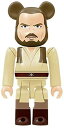 【中古】(未使用・未開封品)Happyくじ スターウォーズ ベアブリック 1番 クワイ=ガン・ジン(3)