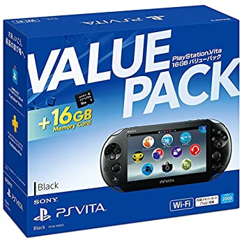 【中古】【非常に良い】PlayStation Vita 16GB バリューパック ブラック 特典なし