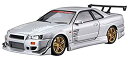 【中古】青島文化教材社 1/24 ザ チューンドカーシリーズ ニッサン C-WEST BNR34 スカイライン GT-R 2002 プラモデル No.50