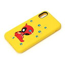 【中古】【非常に良い】PGA iPhone XS/X用 シリコンケース(デッドプール/イエロー) PG-DCS426DEP