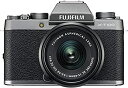 【中古】FUJIFILM ミラーレス一眼 X-T100レンズキット ダークシルバー X-T100LK-DS