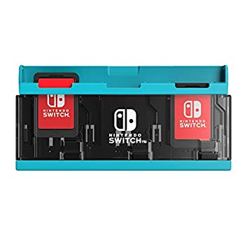 【中古】【任天堂ライセンス商品】プッシュカードケース6 for Nintendo Switch ネオンブルー【Nintendo Switch対応】