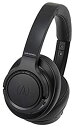 【中古】audio-technica ワイヤレスヘッドホン Bluetooth マイク付き ノイズキャンセリング 密閉型 ブラック ATH-SR50BT BK