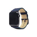 【中古】(未使用・未開封品)SLG Design Apple Watch 42mm 44mm用 バンド キャンバス地 本革 Wax Canvas ネイビー アッ...