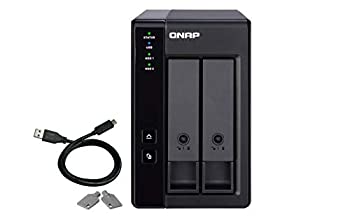 【中古】(未使用 未開封品)QNAP (キューナップ) TR-002 2ベイ USB 3.0 RAID 拡張 エンクロージャー DAS (ダイレクトアタッチドストレージ)