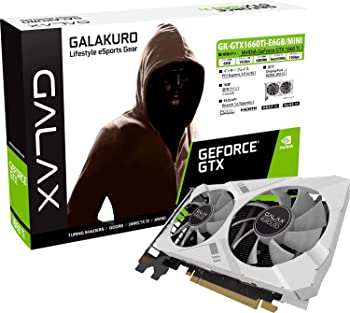 【中古】【非常に良い】玄人志向 NVIDIA GeForce GTX 1660Ti 搭載 グラフィックボード 6GB デュアルファン ショート基板モデル GK-GTX1660Ti-E6GB/MINI