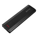 【中古】BUFFALO USB3.1(Gen2)対応 ポータブルSSD 500GB ブラック SSD-PH500U3-BA