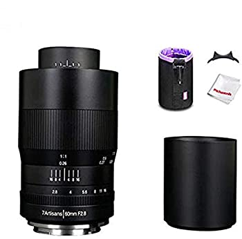 【中古】(未使用・未開封品)7artisans 60mm F2.8 手動式 APS-Cカメラ交換レンズ マニュアルフォーカス固定式 プライムマクロアルミ フォーカスレンチとレンズ収納バッグ同梱
