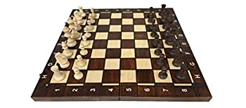 【中古】世界最高峰のハンドメイド・チェスセット Wegiel Chess Tournament No.4 バックギャモン チェッカー(トーナメント No.4)日...