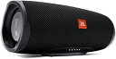 【中古】【非常に良い】JBL CHARGE4 Bluetoothスピーカー IPX7防水/USB Type-C充電/パッシブラジエーター搭載 ブラック JBLC...
