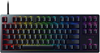 【中古】Razer ゲーミングキーボード Huntsman Tournament Edition Linear Optical Switch 英語US配列 超高速1.0mm作動 リニア触感 テンキーレス【日本正