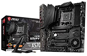 【中古】(未使用 未開封品)MSI MEG X570 ユニファイソケット AM4 AMD X570 SATAIII 6Gb/s USB3.2 Gen2 Wi-Fi 6 ATX マザーボード