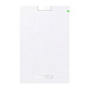 【中古】BUFFALO USB3.2(Gen1)対応ポータブルHDD Type-Cケーブル付 1TB ホワイト HD-PGAC1U3-WA(2)