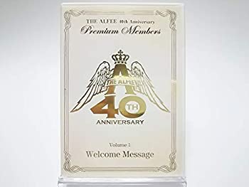 【中古】【非常に良い】【FC限定】THE ALFEE / Premium Members THE ALFEE 40th Anniversary Volume 1 Welcome Message [DVD]
