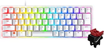 【中古】【非常に良い】Razer Huntsman Mini JP 小型 ゲーミングキーボード テンキーレス Linear Optical Switch 日本語 JP配列 60%レイアウト Mercury White 白 光学ス