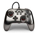 【中古】【非常に良い】PowerA Enhanced Wired Controller for Nintendo Switch オーディオジャック搭載 有線 プロコントローラー スーパーマリオブラザーズ メタル マ(2)