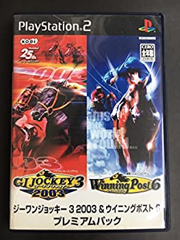 【中古】【非常に良い】ジーワンジョッキー3 2003 & ウイニングポスト6 プレミアムパック【メーカー名】コーエー【メーカー型番】【ブランド名】コーエー【商品説明】ジーワンジョッキー3 2003 & ウイニングポスト6 プレミアムパック※プロダクトコードやダウンロードコード、予約券、特典等に関しましては付属保証の対象外となっております。当店では初期不良に限り、商品到着から7日間は返品を 受付けております。他モールとの併売品の為、完売の際はご連絡致しますのでご了承ください。中古品の商品タイトルに「限定」「初回」「保証」などの表記がありましても、特典・付属品・保証等は付いておりません。品名に【import】【輸入】【北米】【海外】等の国内商品でないと把握できる表記商品について国内のDVDプレイヤー、ゲーム機で稼働しない場合がございます。予めご了承の上、購入ください。掲載と付属品が異なる場合は確認のご連絡をさせていただきます。ご注文からお届けまで1、ご注文⇒ご注文は24時間受け付けております。2、注文確認⇒ご注文後、当店から注文確認メールを送信します。3、お届けまで3〜10営業日程度とお考えください。4、入金確認⇒前払い決済をご選択の場合、ご入金確認後、配送手配を致します。5、出荷⇒配送準備が整い次第、出荷致します。配送業者、追跡番号等の詳細をメール送信致します。6、到着⇒出荷後、1〜3日後に商品が到着します。　※離島、北海道、九州、沖縄は遅れる場合がございます。予めご了承下さい。お電話でのお問合せは少人数で運営の為受け付けておりませんので、メールにてお問合せお願い致します。営業時間　月〜金　11:00〜17:00お客様都合によるご注文後のキャンセル・返品はお受けしておりませんのでご了承ください。ご来店ありがとうございます。
