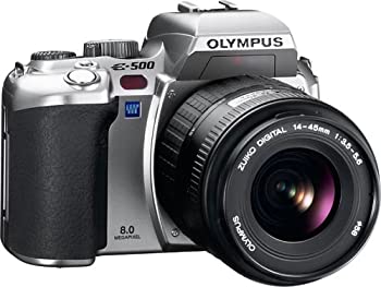 【中古】【非常に良い】OLYMPUS デジタル一眼レフカメラ E-500 シルバー レンズセット
